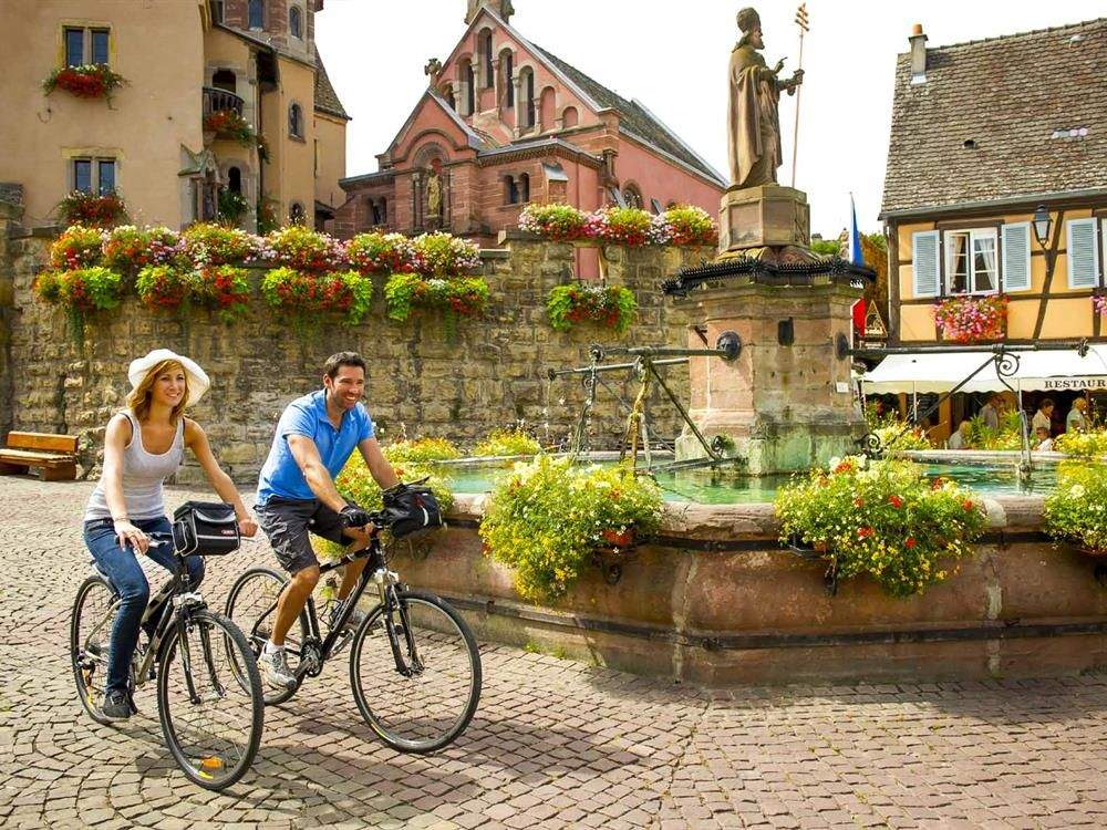 Balades à vélo autour de Colmar, Eguisheim